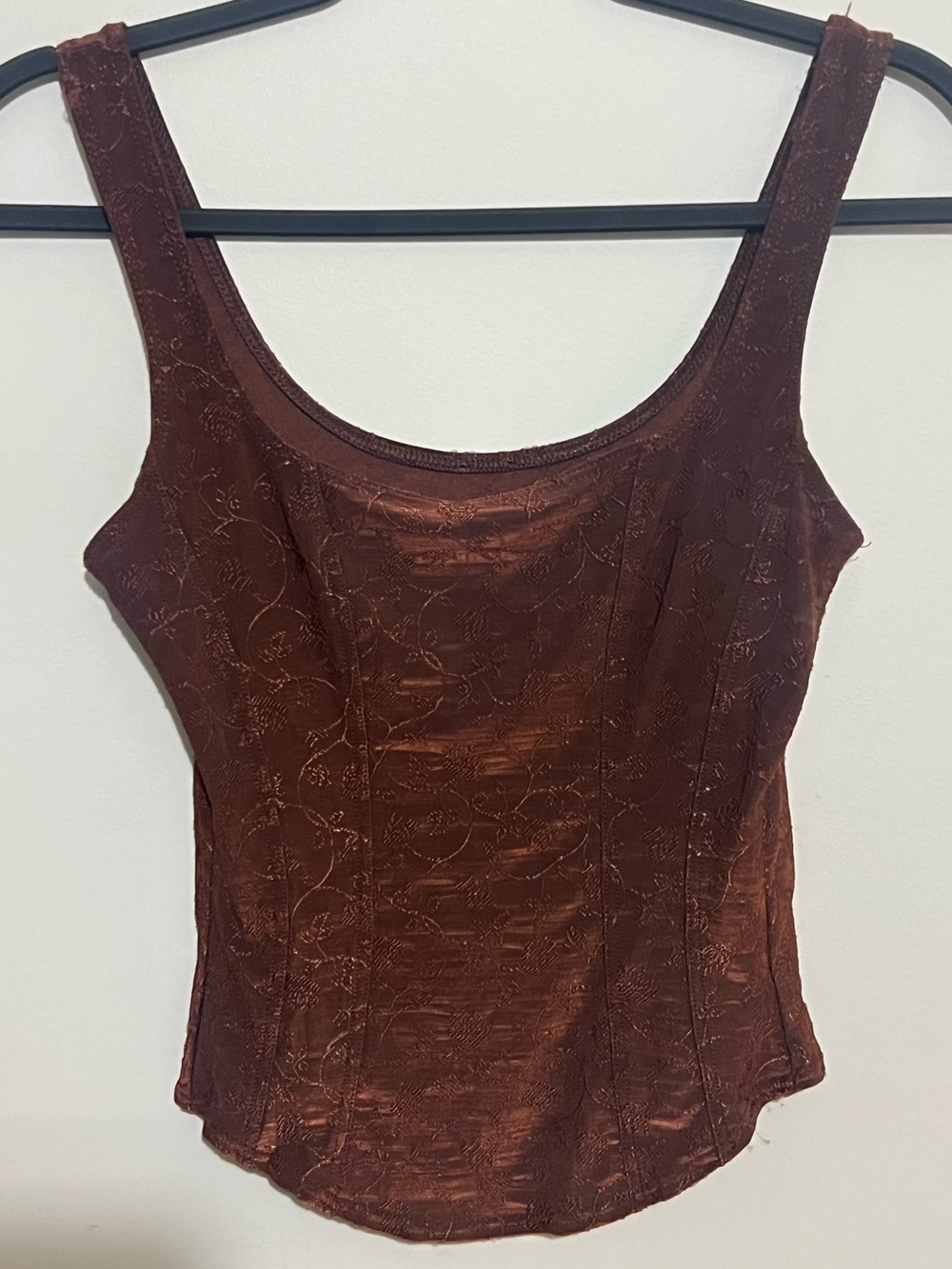 Vintage Bronze Corset-Style Tank